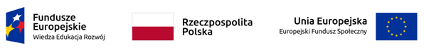 logo Fundusze Europejskie, logo Rzeczpospolita Polska, logo Unia Europejska