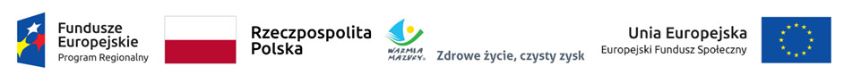 logo Fundusze Europejskie logo Rzeczpospolita Polska logo Warmia Mazury logo Unia Europejska